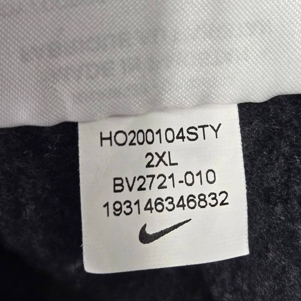 Nike Fleece Shorts Black Oversized Swoosh Logo Athletic Gym Mens 2XL BV2721-010
